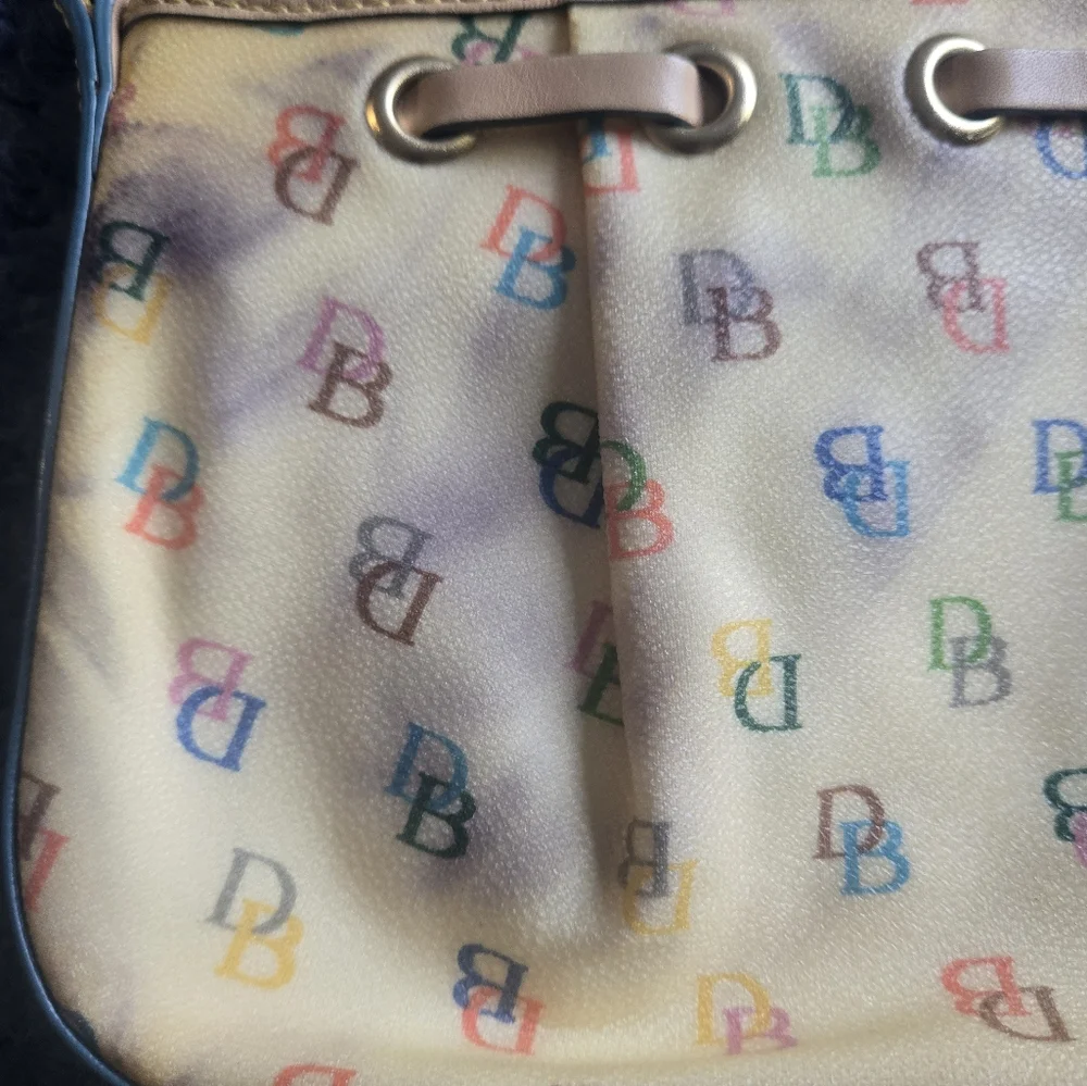 Dooney & Bourke Vintage Multicolor Logo Shoulder Bag